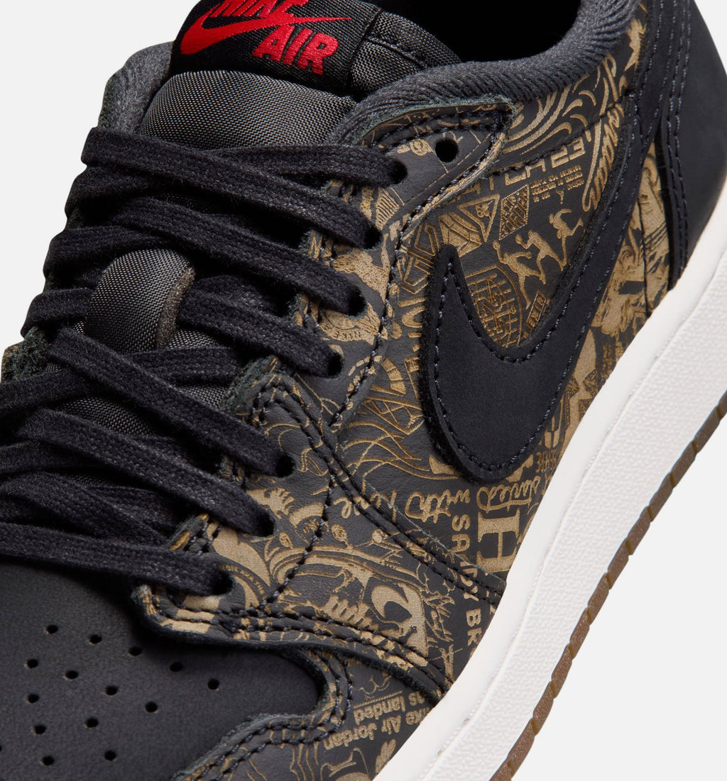 Air Jordan 1 Retro Low OG Laser Grade School – Black/Varsity Red/Summit White