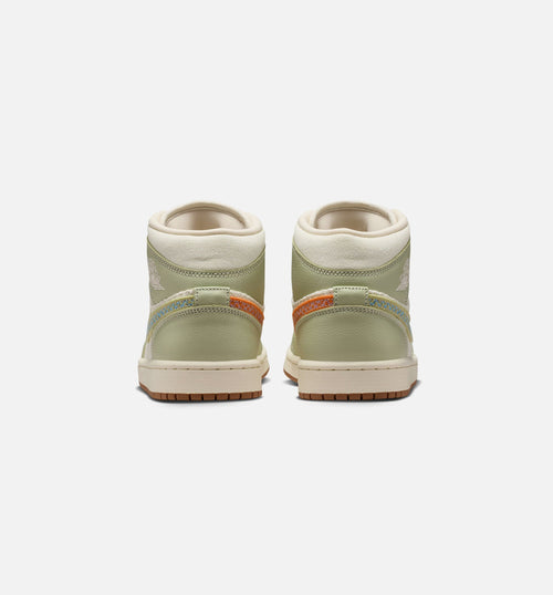 Air Jordan 1 Mid SE Women's – Olive Aura/Pearl White/Lawn