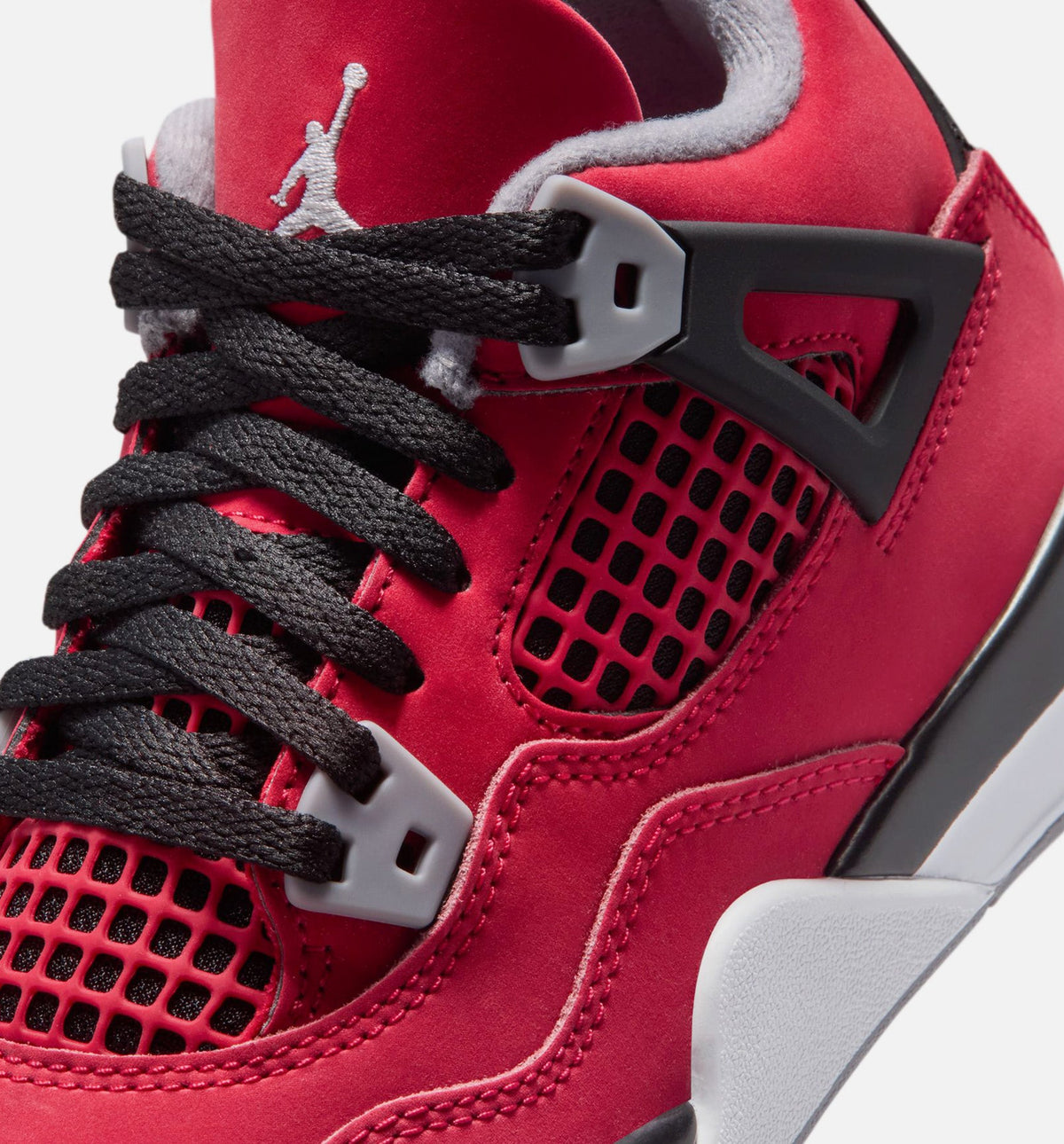 Air Jordan 4 Retro Toro Bravo Preschool – Fire Red/White/Black/Cement Grey