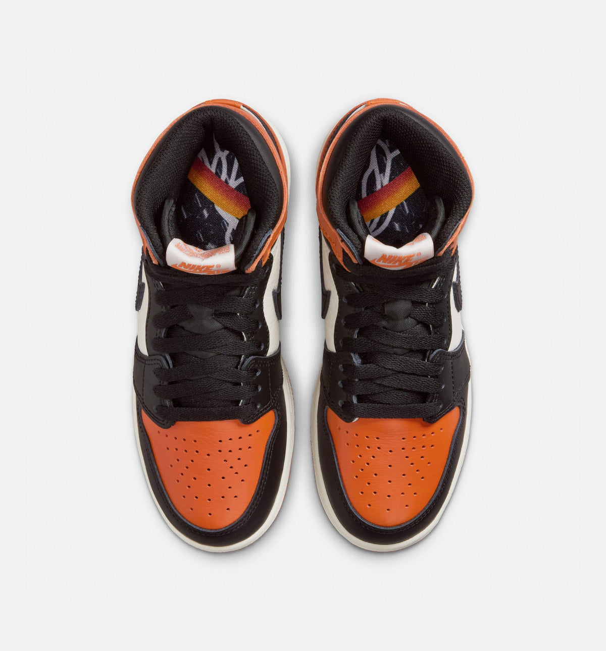 Air Jordan 1 Retro High OG Shattered Backboard Grade School – Black/Black/Sail/Starfish