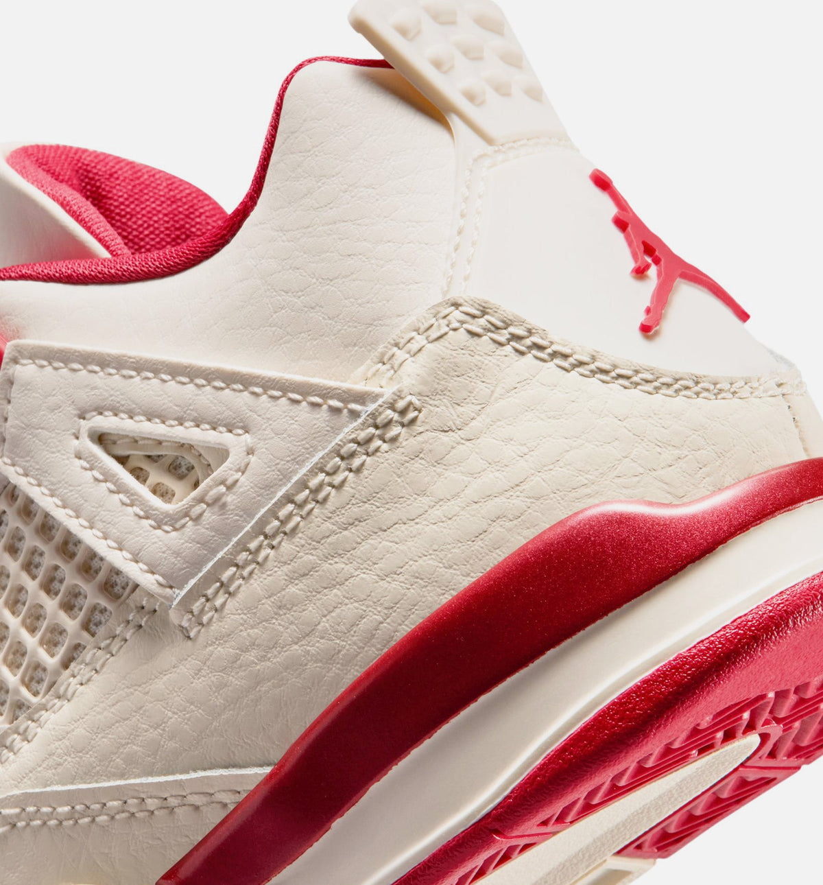 Air Jordan 4 Retro Valentine's Day Preschool – Pale Ivory/Sierra Red/Tough Red