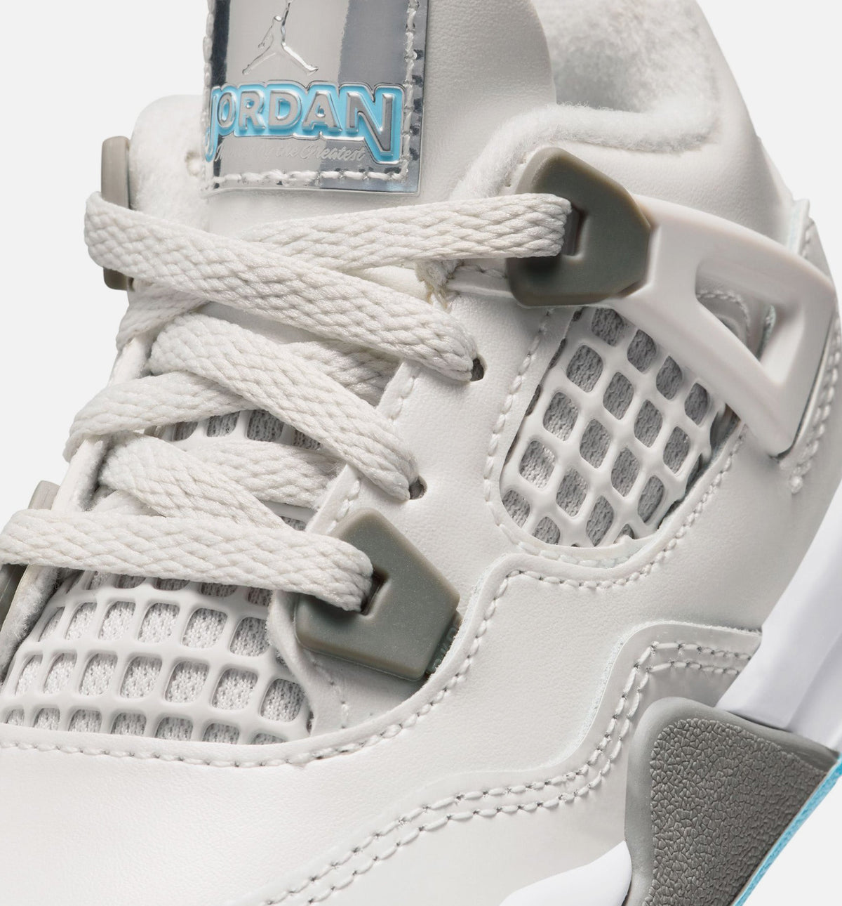 Air Jordan 4 Retro Blue Chill Infant/Toddler – Photon Dust/Blue Chill/Flat Pewter/White/Blue Tint