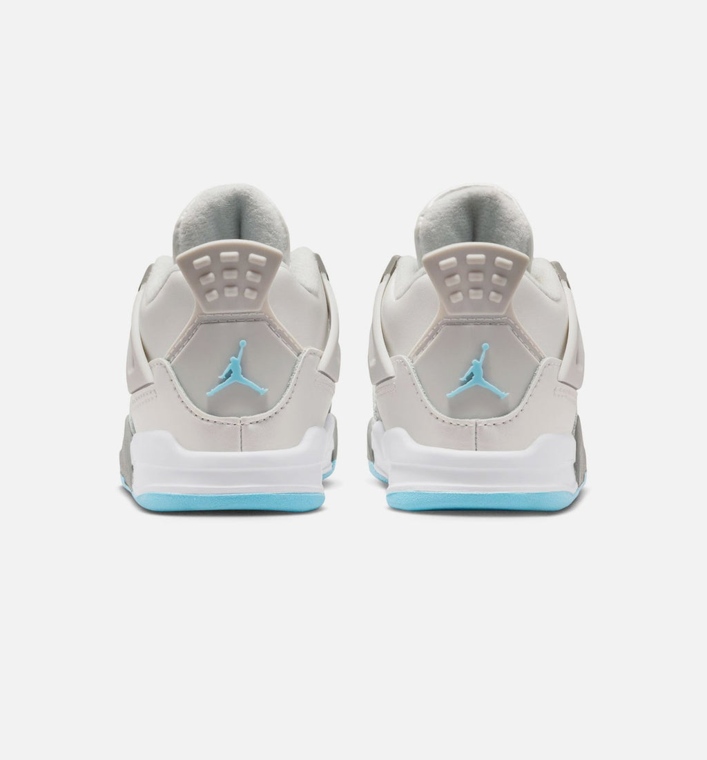 Air Jordan 4 Retro Blue Chill Infant/Toddler – Photon Dust/Blue Chill/Flat Pewter/White/Blue Tint