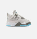 Air Jordan 4 Retro Blue Chill Infant/Toddler – Photon Dust/Blue Chill/Flat Pewter/White/Blue Tint