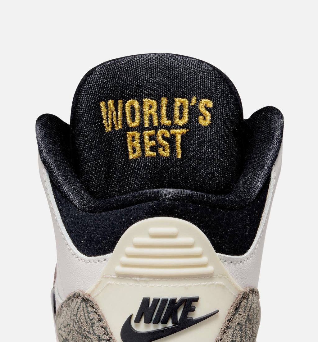 Air Jordan 3 Retro Sail and University Red Preschool – Sail/Black/University Red/Pale Ivory