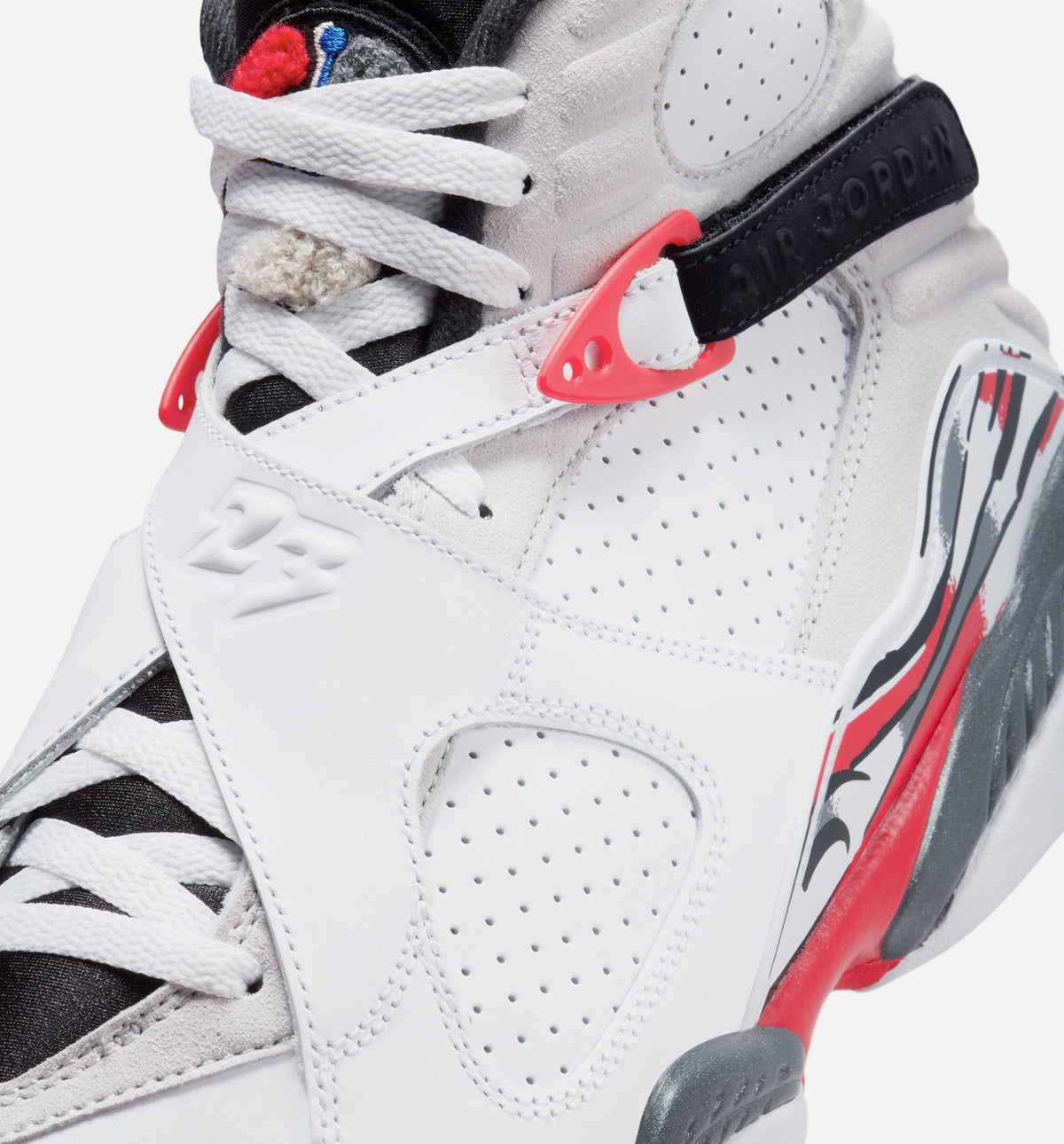 Air Jordan 8 Retro White and True Red Men's – White/Black/True Red