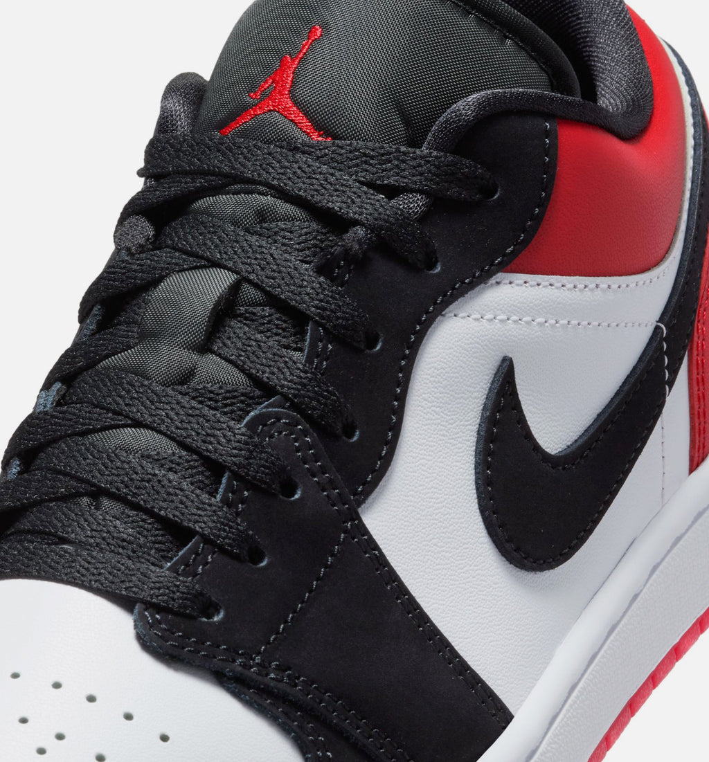 Air Jordan 1 Low SE Men's – White/Varsity Red/Black