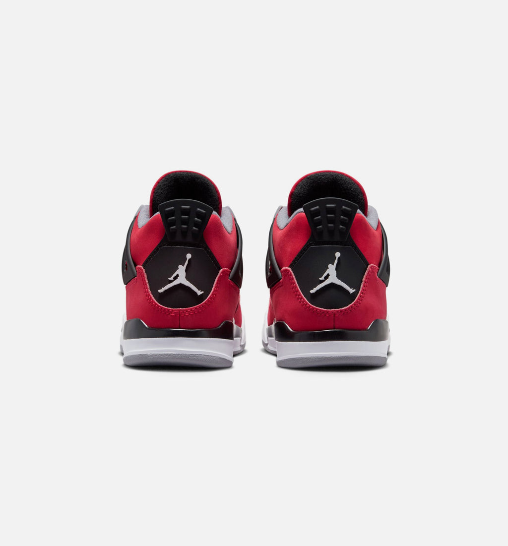 Air Jordan 4 Retro Toro Bravo Preschool – Fire Red/White/Black/Cement Grey