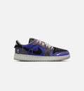 Air Jordan 1 Low OG Grade School – Regency Purple/Vapor Green/Black/Dark Raisin/Daybreak/Light Silver
