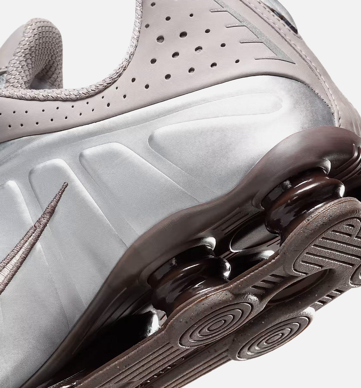 Shox R4 Men's – Cave Stone/College Grey/Baroque Brown