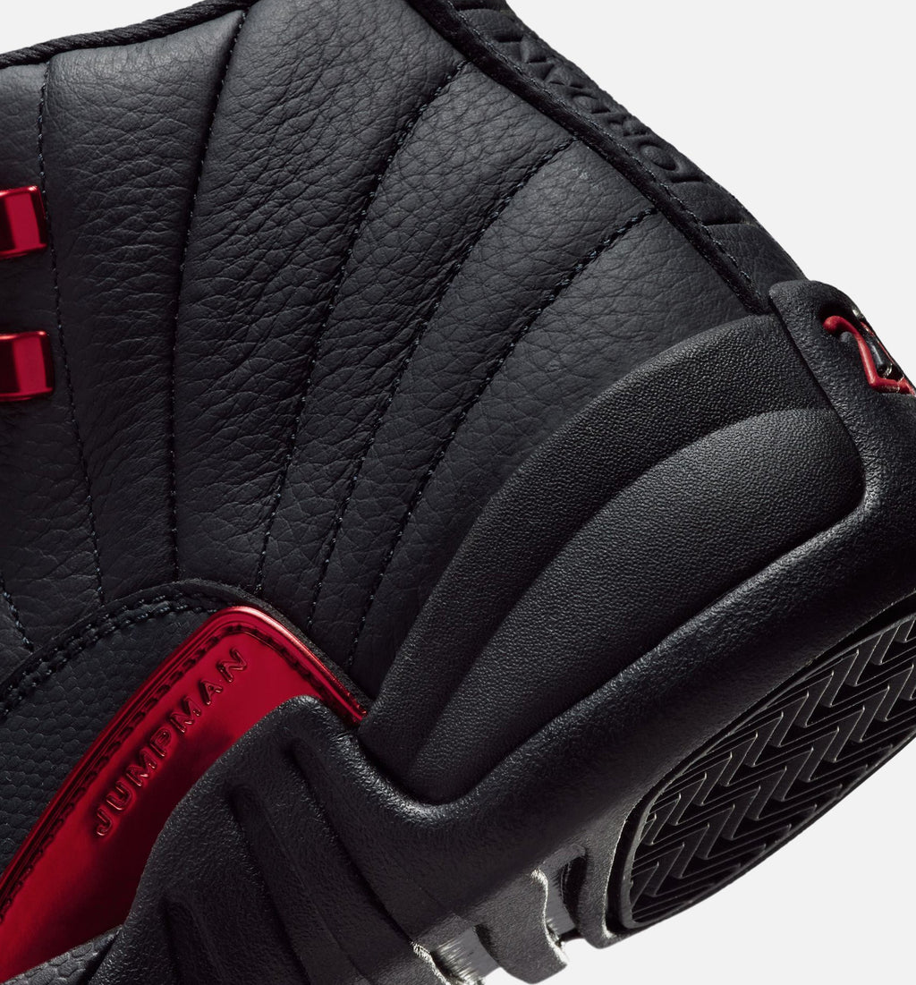 Air Jordan 12 Retro Bloodline Grade School – Black/Varsity Red