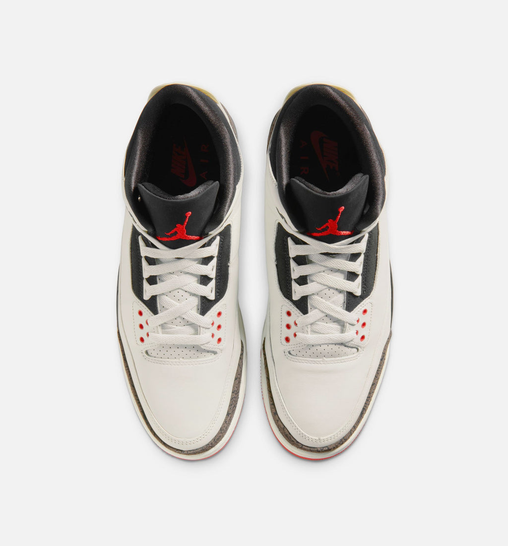 Air Jordan 3 Retro Sail and University Red Men's – Sail/Black/University Red/Pale Ivory