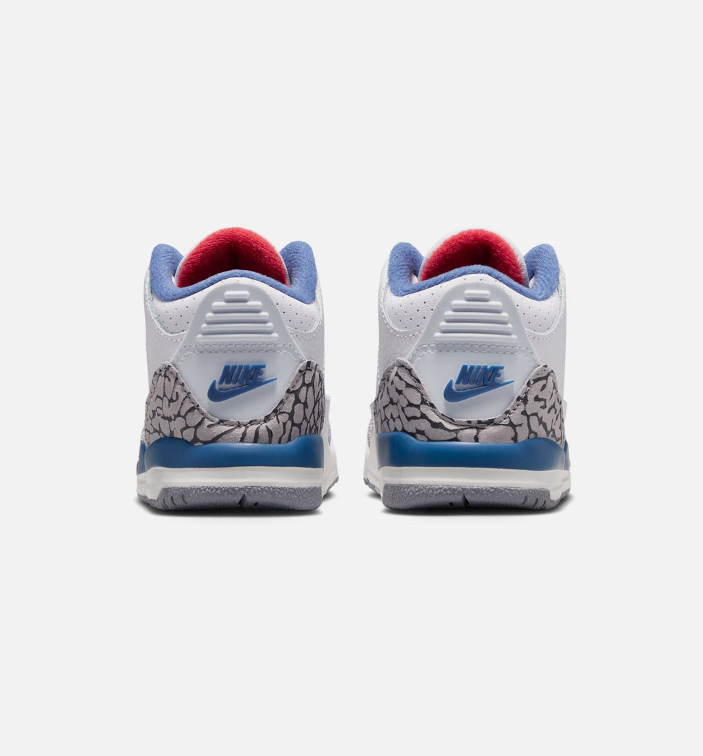 Air Jordan 3 Retro OG True Blue Infant/Toddler – White/Fire Red/True Blue
