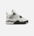 Air Jordan 4 Retro White Cement Infant/Toddler – Summit White/Fire Red/Cement Grey/Black
