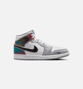 Air Jordan 1 Mid SE Men's – Black/White/Wolf Grey
