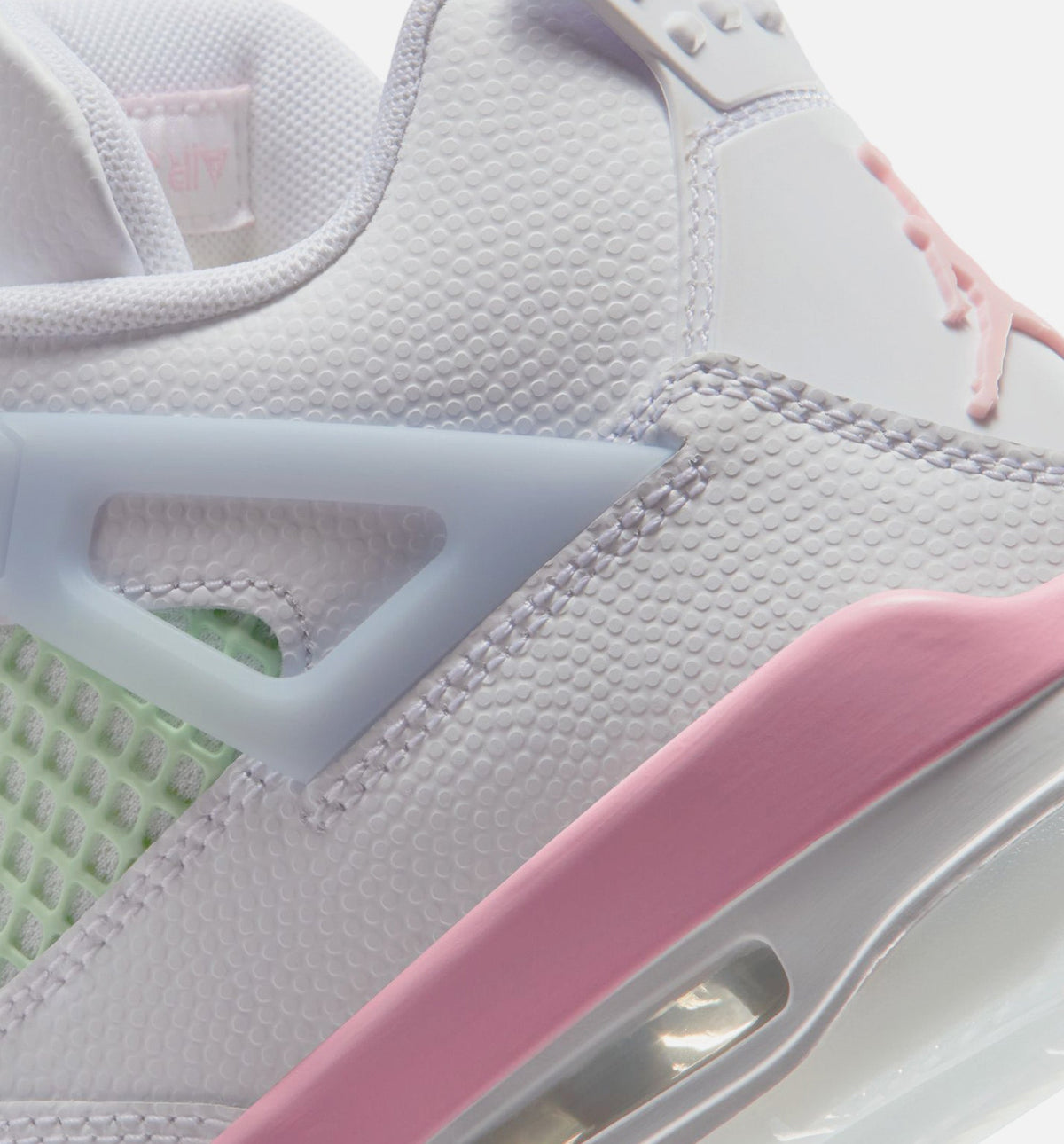 Air Jordan 4 Retro Medium Soft Pink Grade School – White/Medium Soft Pink/Half Blue