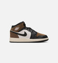 Air Jordan 1 Mid Grade School – Black/Phantom/Palomino/University Red