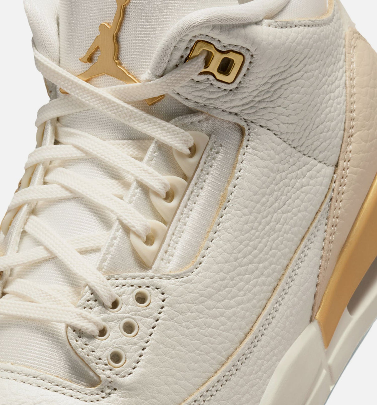 Air Jordan 3 Retro Sail and Pale Ivory Women's – Sail/Team Gold/Pale Ivory/Metallic Gold/Ice