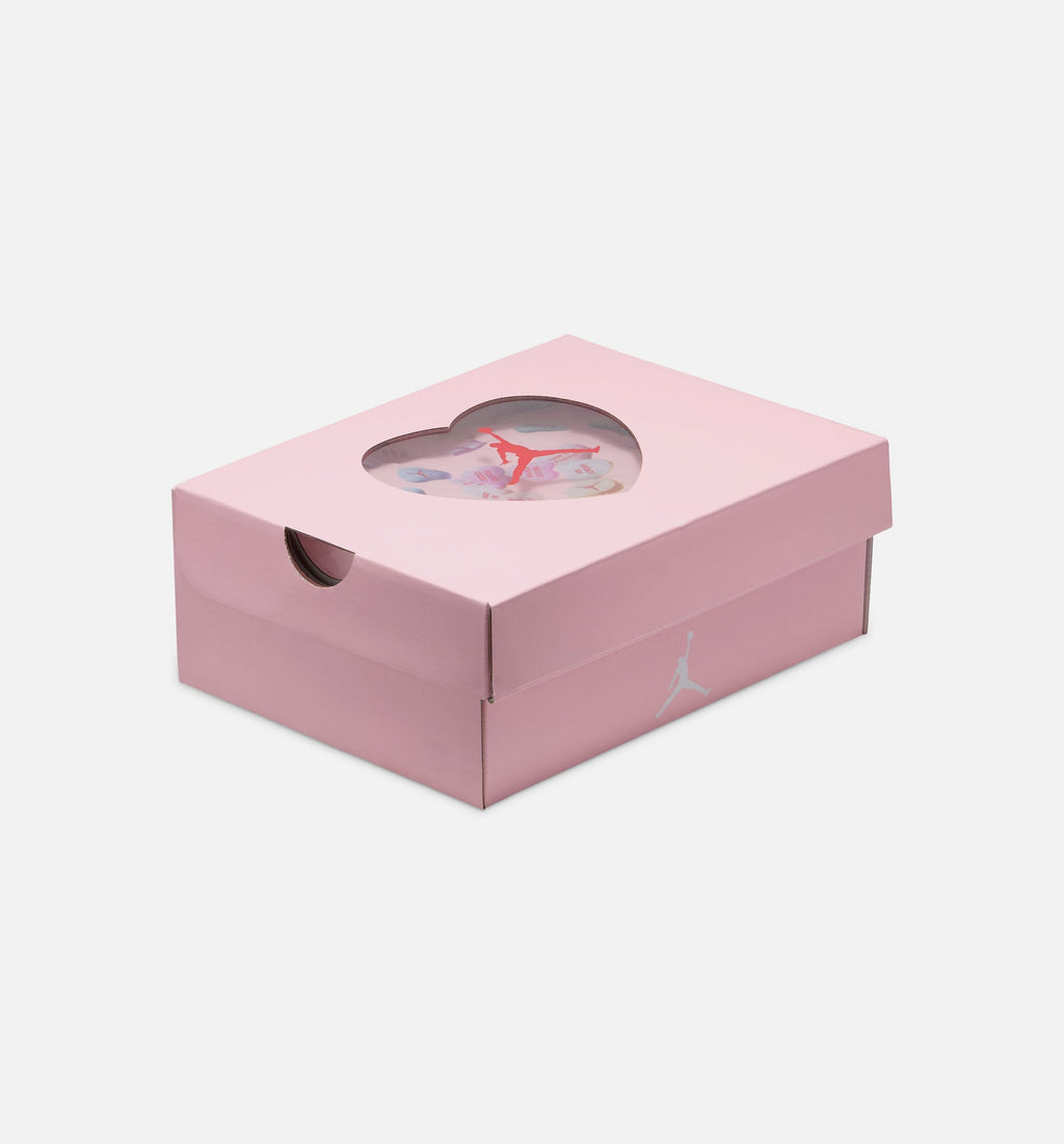 Air Jordan 4 Retro Medium Soft Pink Preschool – White/Medium Soft Pink/Half Blue