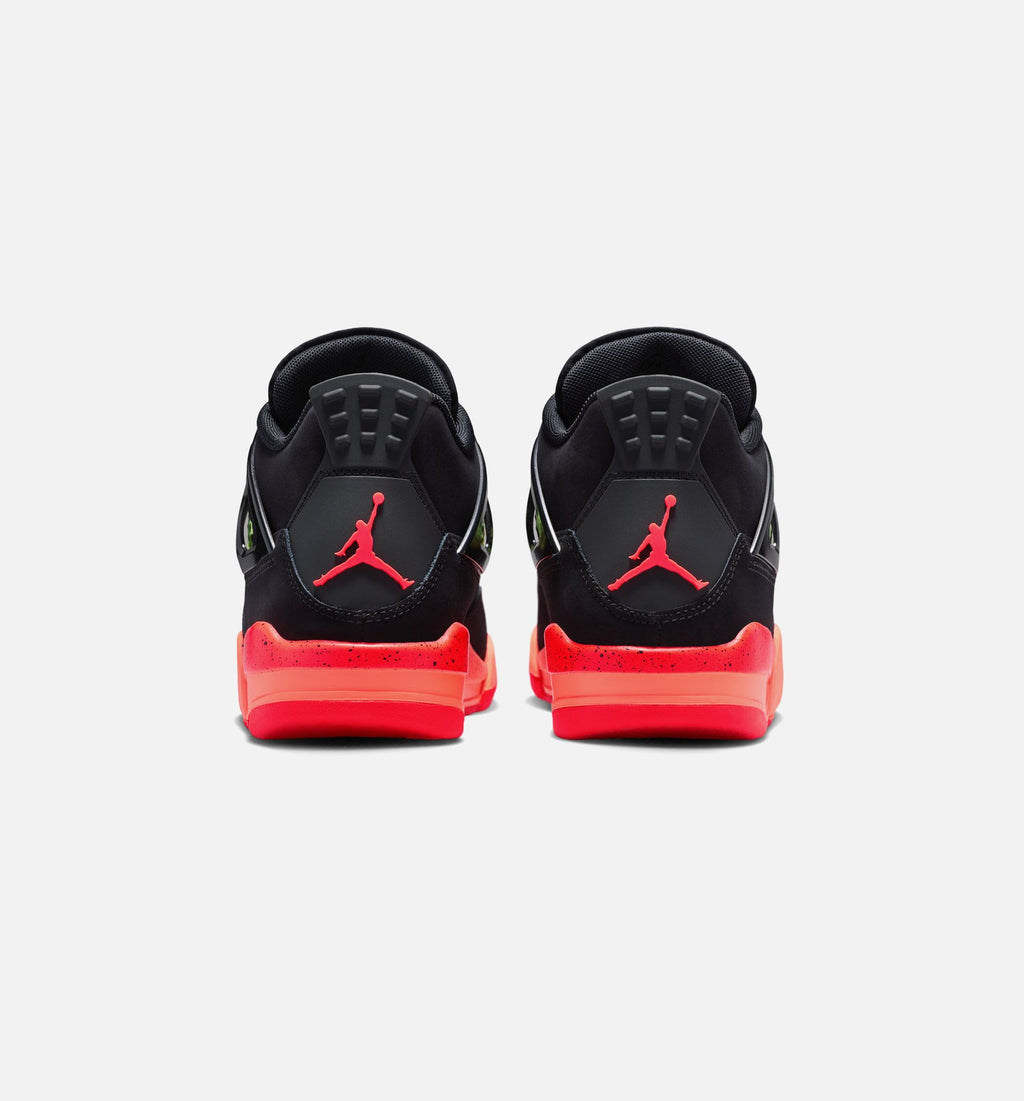 Air Jordan 4 Retro Black Infrared 23 Grade School – Black/Infrared 23/Bright Mango