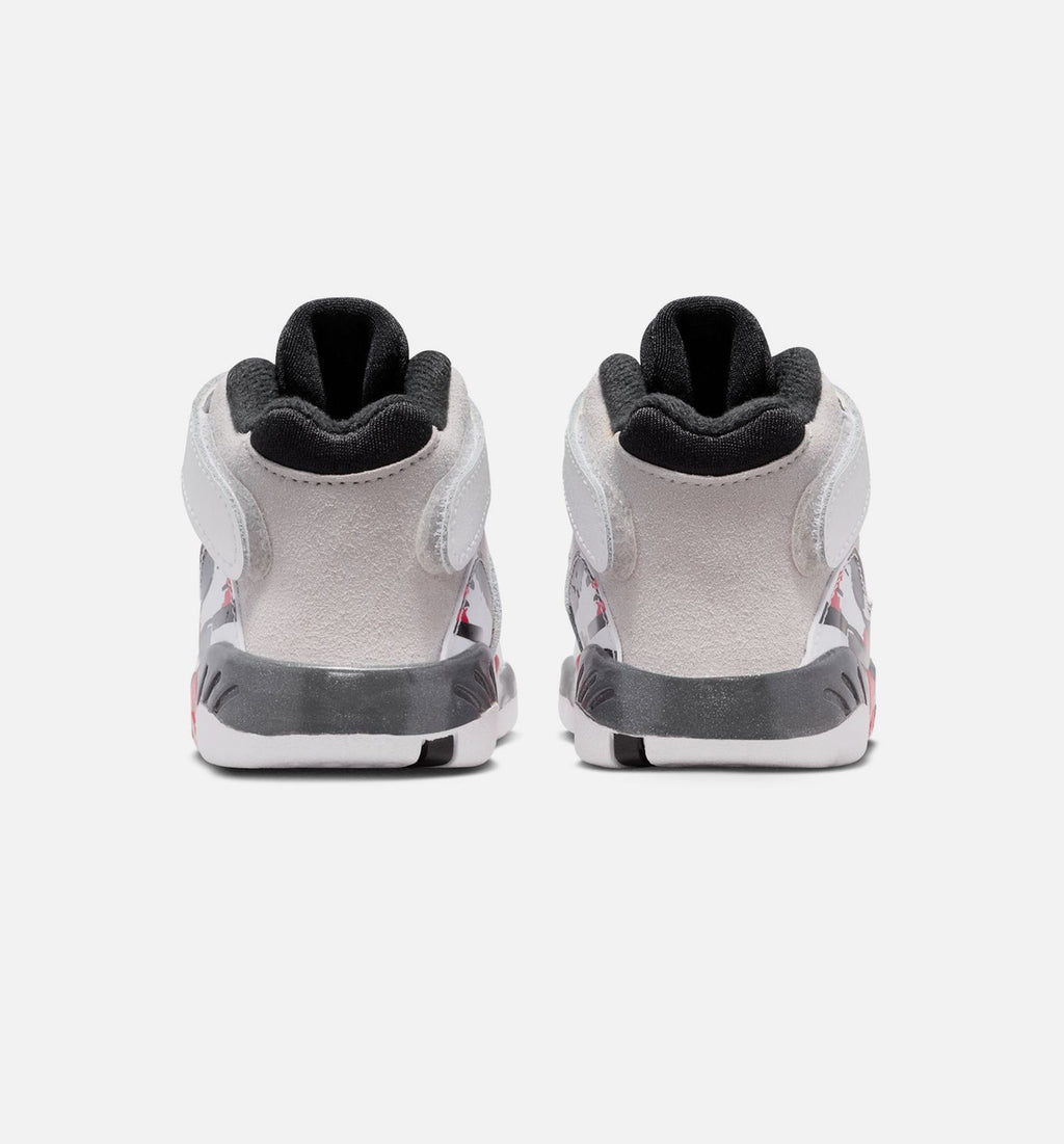 Air Jordan 8 Retro White and True Red Infant/Toddler – White/Black/True Red