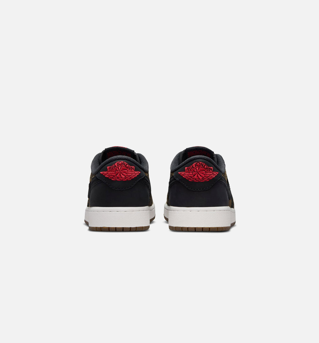 Air Jordan 1 Retro Low OG Laser Grade School – Black/Varsity Red/Summit White
