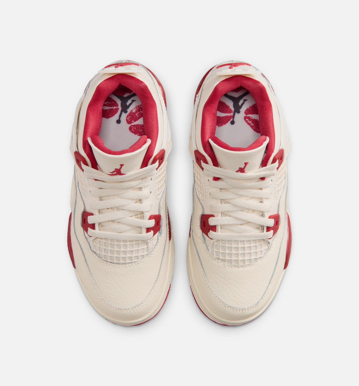 Air Jordan 4 Retro Valentine's Day Preschool – Pale Ivory/Sierra Red/Tough Red