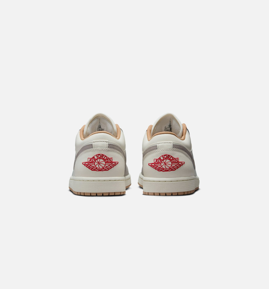Air Jordan 1 Low Men's – Sail/Fire Red/College Grey/Hemp