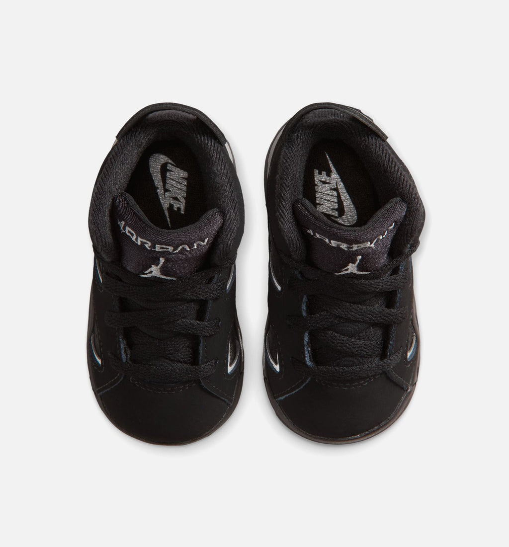Air Jordan 6 Cap & Gown Infant/Toddler – Black/Reflective Silver/Black
