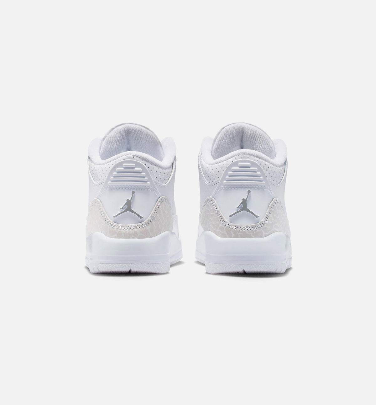 Air Jordan 3 Retro White and Silver Preschool – White/Metallic Silver