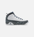 Air Jordan 9 Retro Flint Grey and French Blue Men's – White/French Blue/Flint Grey