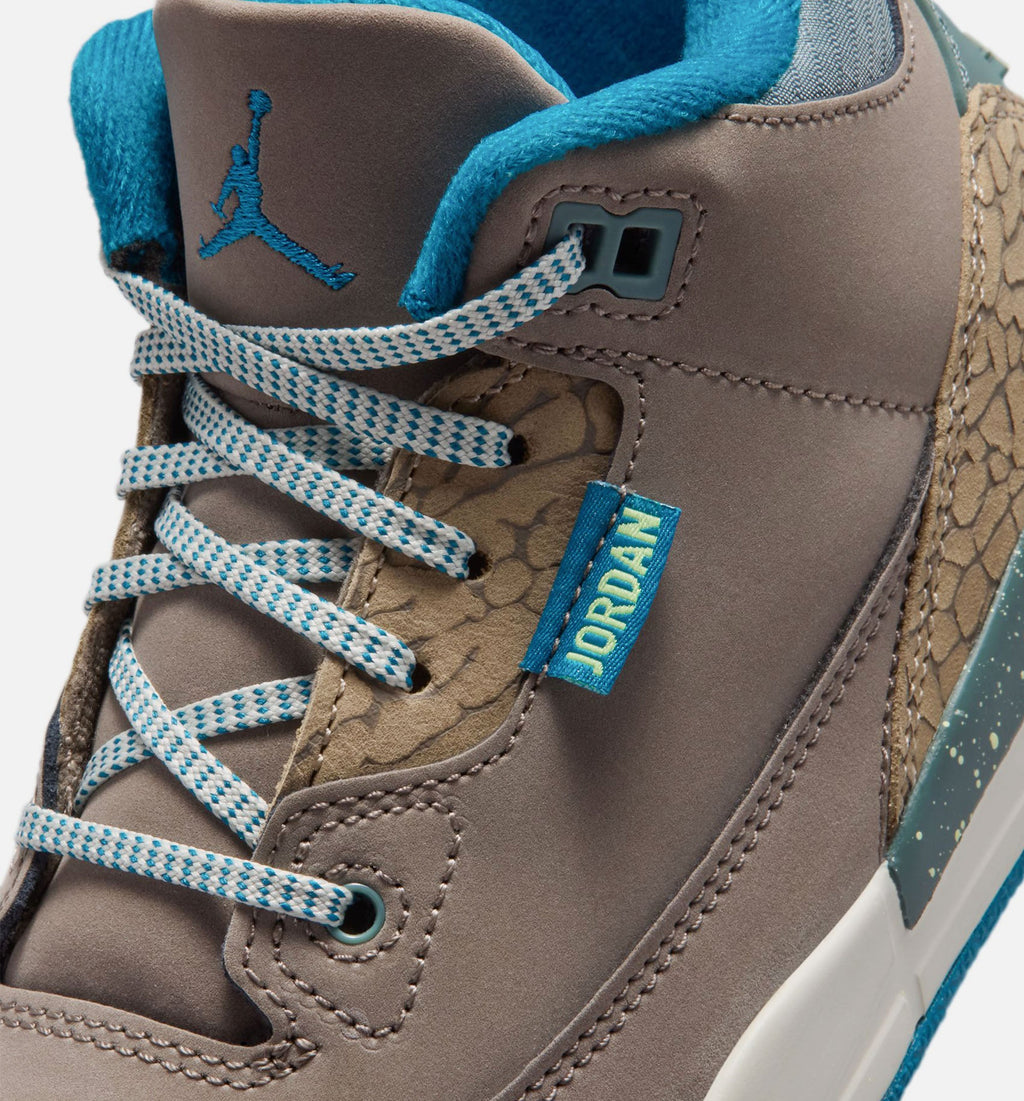 Air Jordan 3 Retro Olive Grey Preschool – Olive Grey/Green Abyss/Khaki/Sea Glass