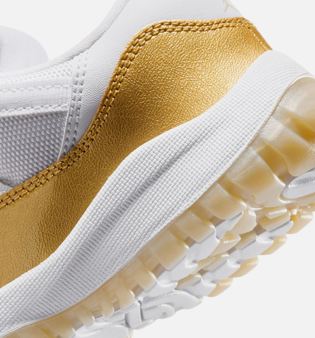 Air Jordan 11 Retro Low Mother's Day Preschool – White/Metallic Gold/Team Gold