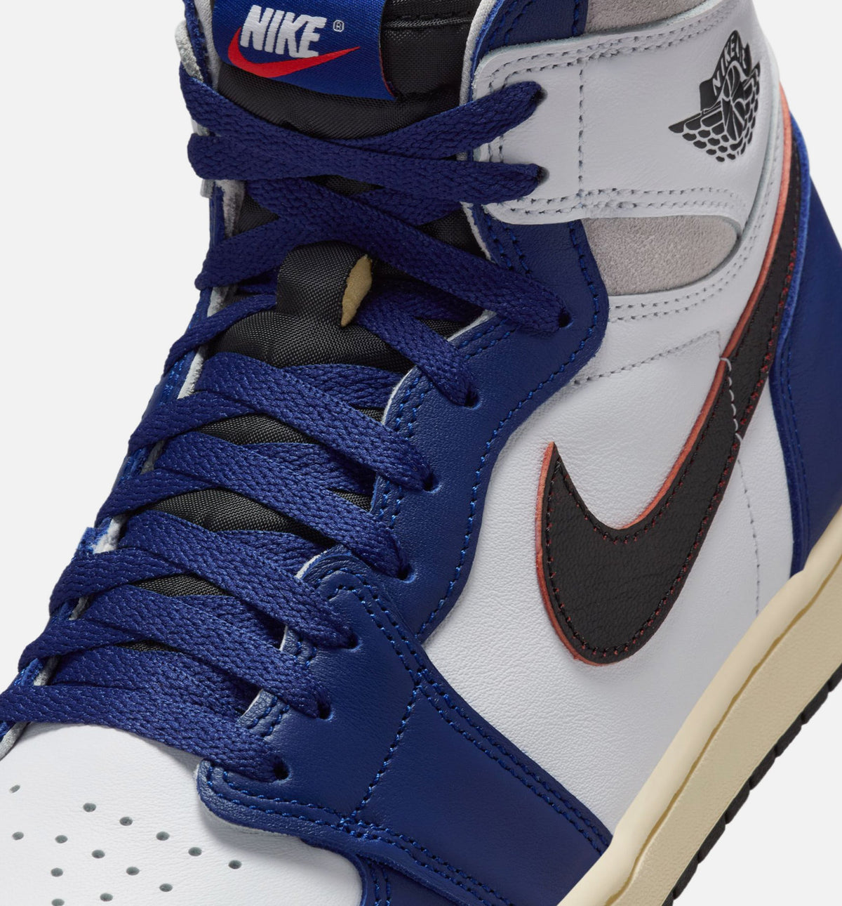 Air Jordan 1 Retro High OG Rare Air Men's – White/Black/Neutral Grey/Deep Royal Blue