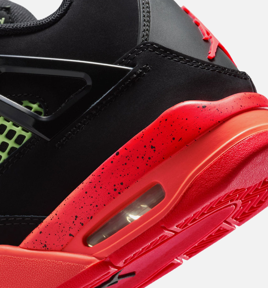Air Jordan 4 Retro Black Infrared 23 Grade School – Black/Infrared 23/Bright Mango