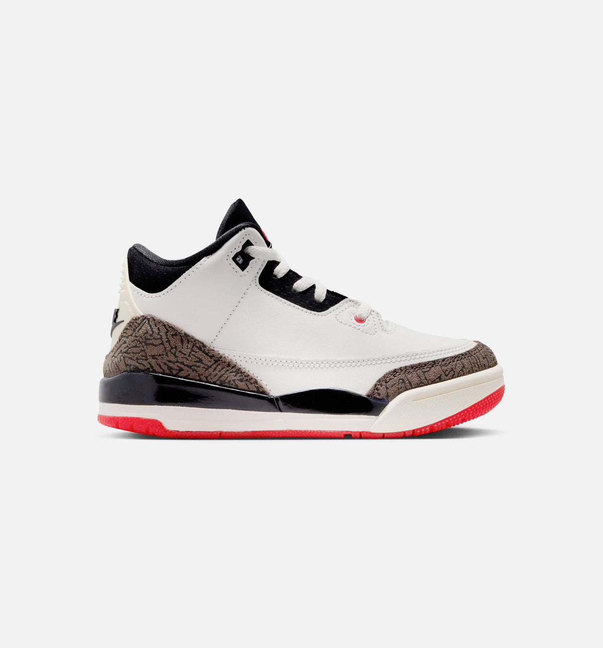 Air Jordan 3 Retro Sail and University Red Preschool – Sail/Black/University Red/Pale Ivory