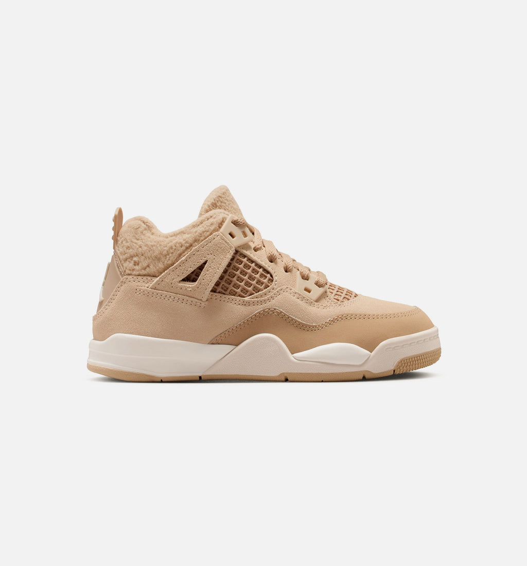 Air Jordan 4 Retro Cozy Girl Preschool – Hemp/Light Orewood Brown