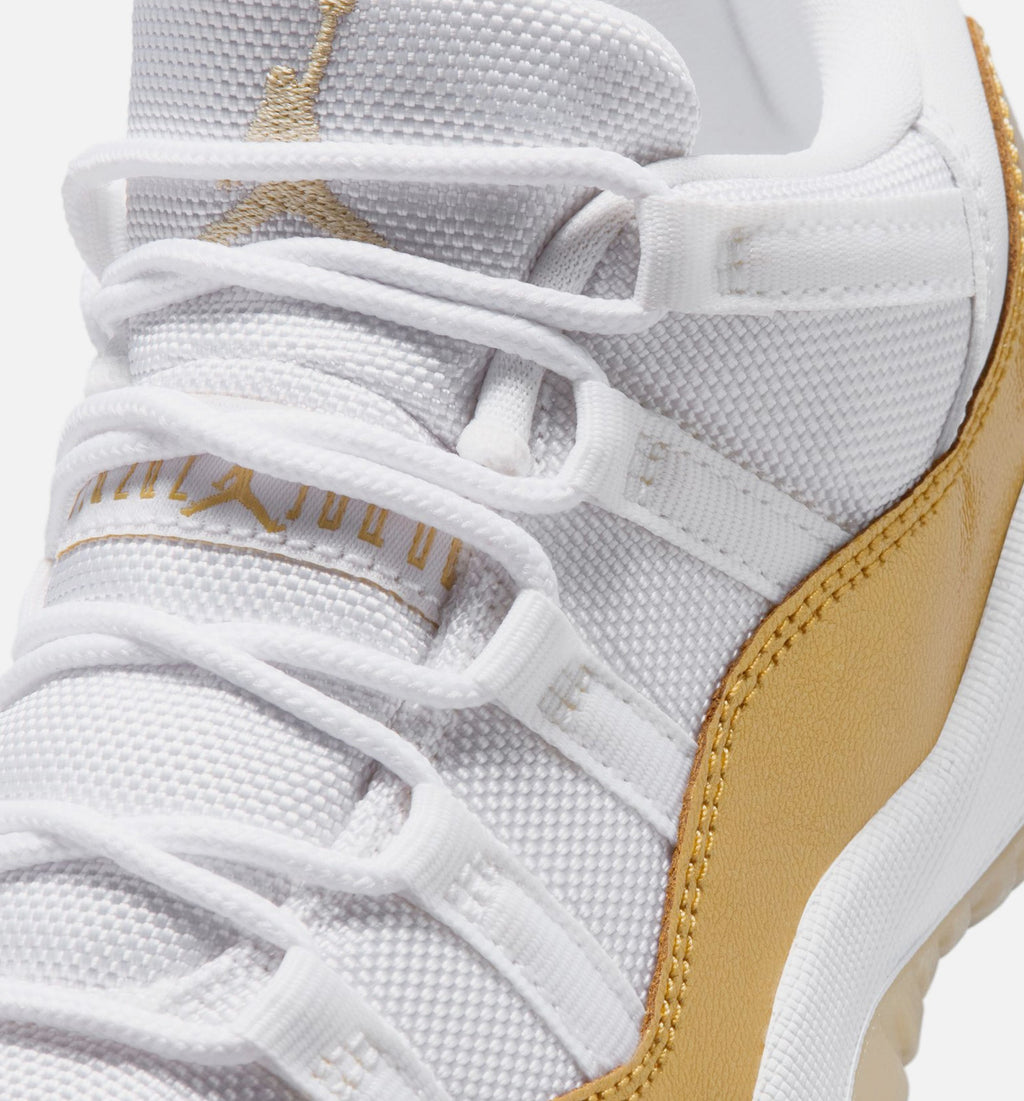 Air Jordan 11 Retro Low Mother's Day Preschool – White/Metallic Gold/Team Gold
