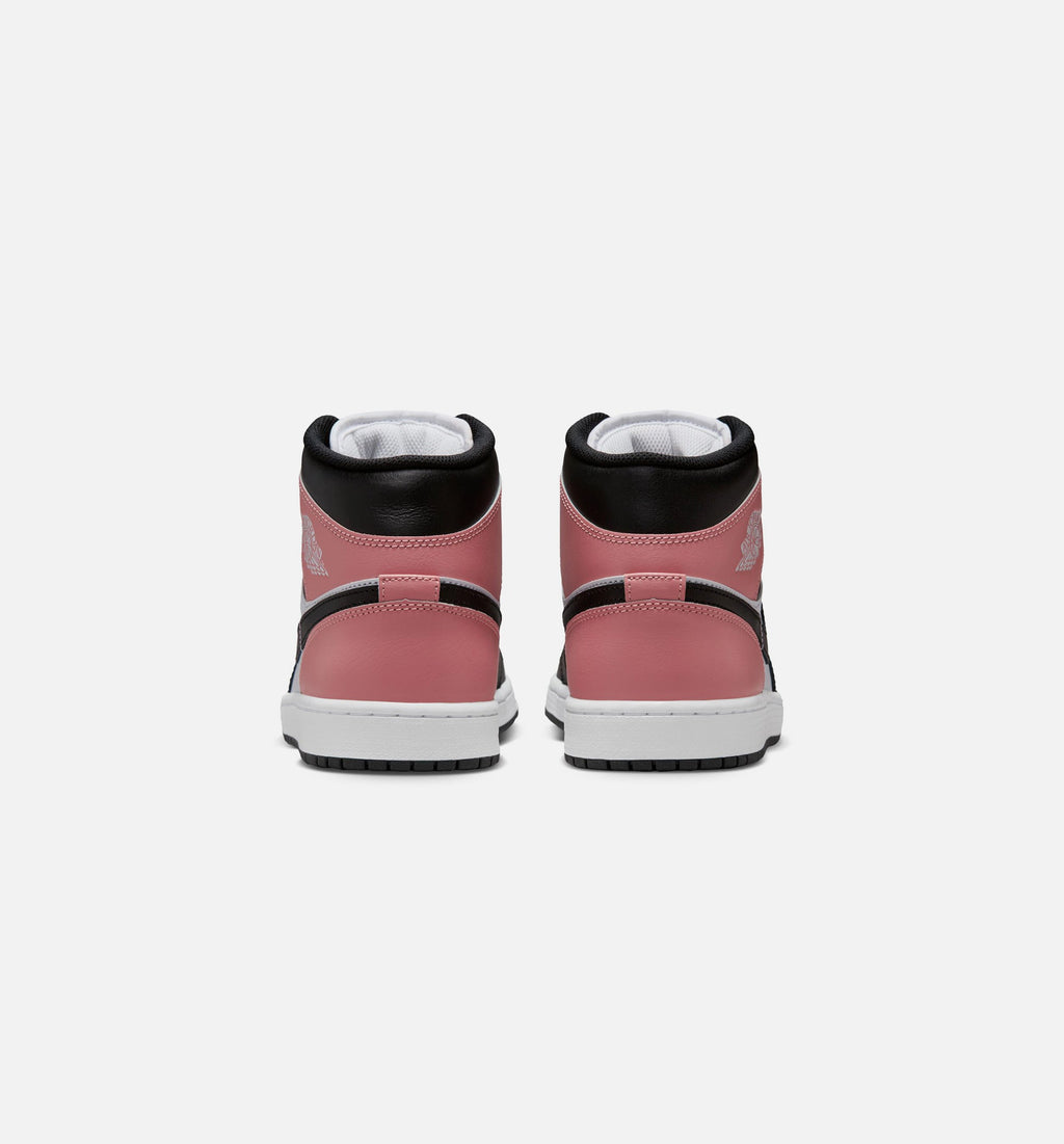 Air Jordan 1 Mid Men's – White/Rust Pink/Black