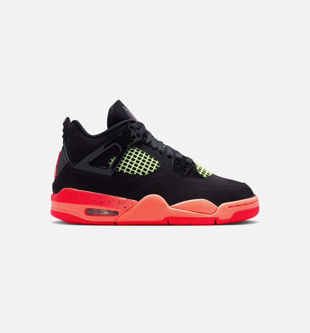 Air Jordan 4 Retro Black Infrared 23 Grade School – Black/Infrared 23/Bright Mango