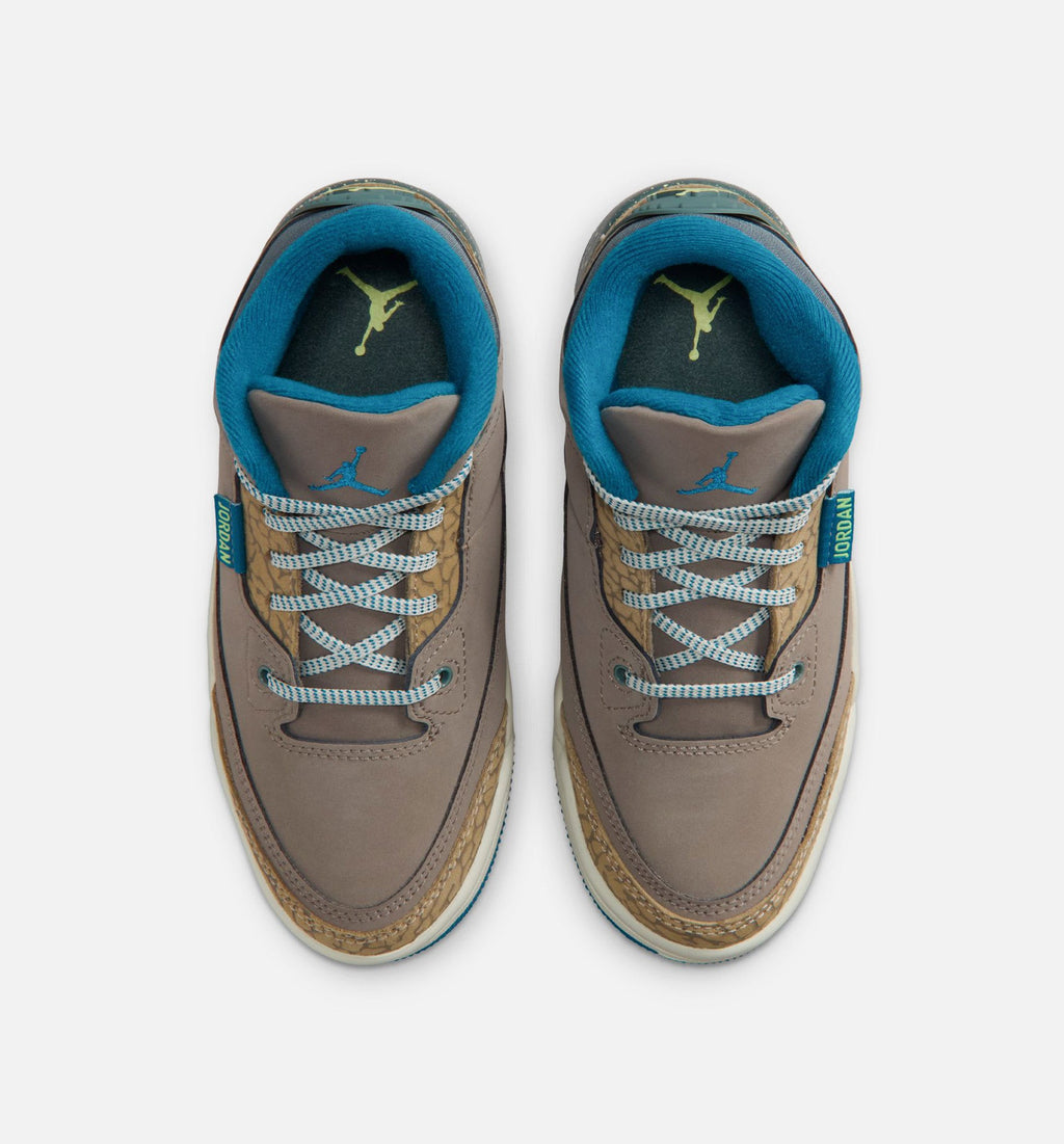 Air Jordan 3 Retro Olive Grey Preschool – Olive Grey/Green Abyss/Khaki/Sea Glass
